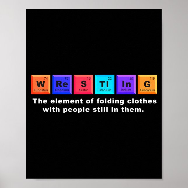 Ringen mit dem Element des Periodensystems Das Hal Poster (Vorne)