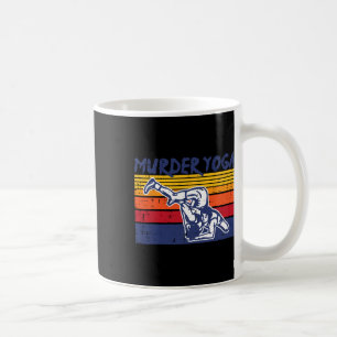 Ringen Mord Yoga Retro Ringer Jiu Jitsu Frau Kaffeetasse