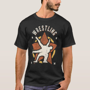 Ringen Vintage Retro Klassischer Sport T-Shirt