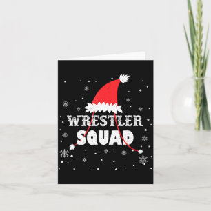 Ringer-Mannschaft Weihnachten Ringen Passende Xmas Karte