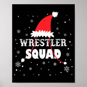 Ringer-Mannschaft Weihnachten Ringen Passende Xmas Poster