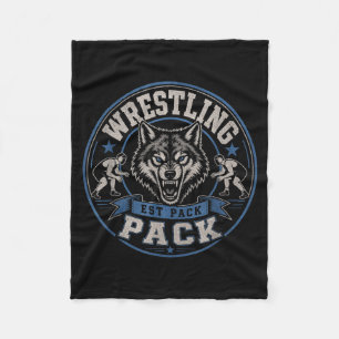 Ringer-Pack Est Wolf Team Bruderschaft Auf Dem Fleecedecke