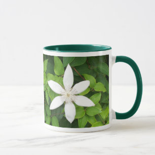 Ringer-Tasse der weißen Blume Tasse