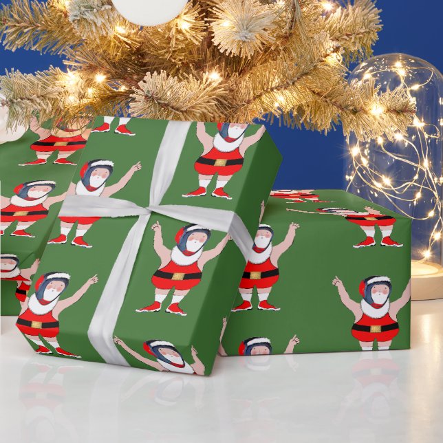 Ringer Wrestler Weihnachtsgeschenk Geschenkpapier (Feiertage)