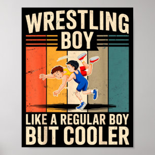Ringerjunge wie regulär, aber cooler Wrestler Poster