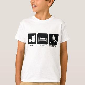 Ringette "essen Sie Schlaf Ringette" T-Shirt