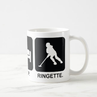 Ringette "essen Sie Schlaf Ringette" Tasse