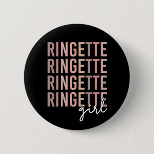 Ringette Girl Geschenke für Ringette Player Button