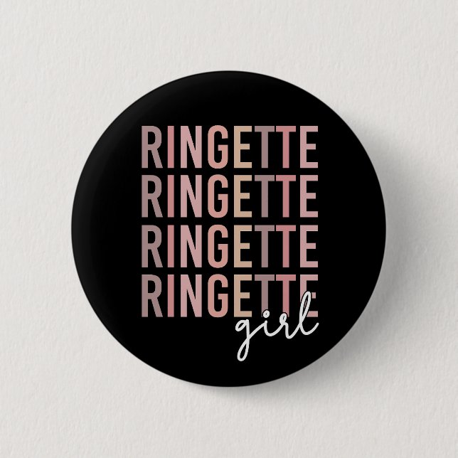 Ringette Girl | Geschenke für Ringette Player Button (Vorderseite)