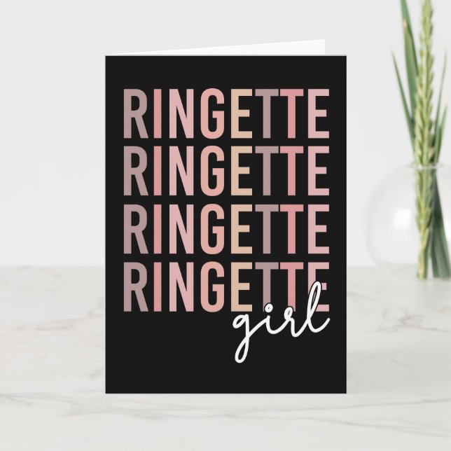 Ringette Girl | Geschenke für Ringette Player Karte (Vorderseite)