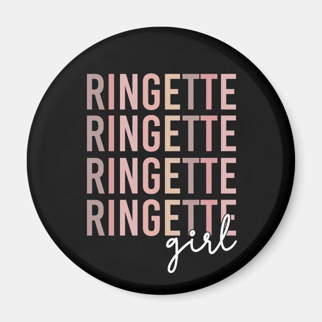 Ringette Girl | Geschenke für Ringette Player Magnet (Vorne)