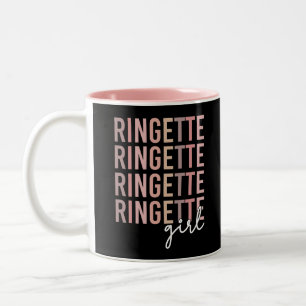 Ringette Girl   Geschenke für Ringette Player Zweifarbige Tasse