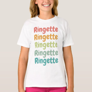 Ringette Niedlich Retro Ringette Player Geschenk T-Shirt