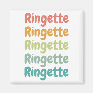 Ringette Niedlich Retro Ringette Player Geschenke Magnet