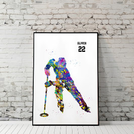 Ringette-Spieler Poster