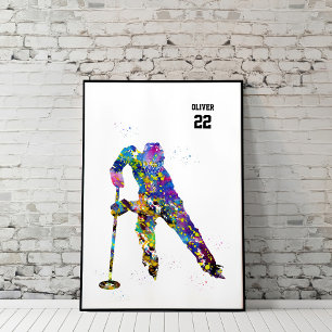 Ringette-Spieler Poster