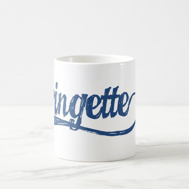 Ringette Tassen (blaues Schreiben) (Mittel)