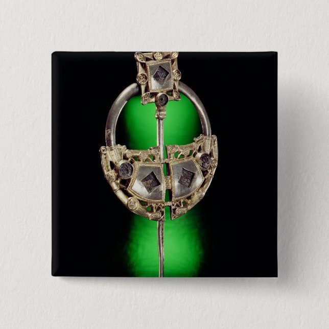 Ringförmige Brosche, Ardagh Hort, Reerasta Button (Vorderseite)