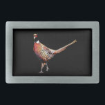 Ringhalsblende Rechteckige Gürtelschnalle<br><div class="desc">South Dakotas Staat Vogel ist der Ring mit Nacken Pheasant.</div>