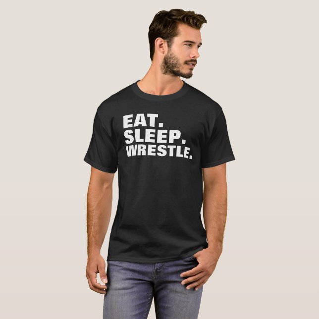 Ringkampf - Basic Dunkles Herren T-Shirt (Vorne ganz)