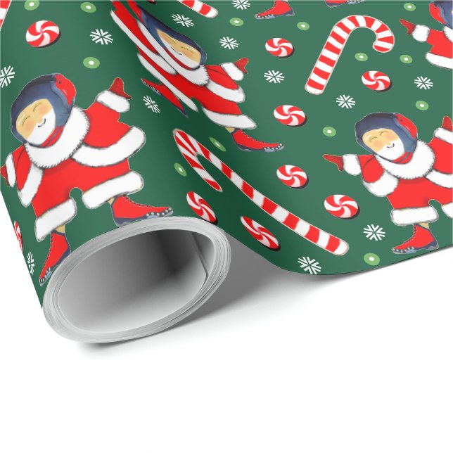 Ringkampf-Geschenk Geschenkpapier (Rolleneckpunkt)