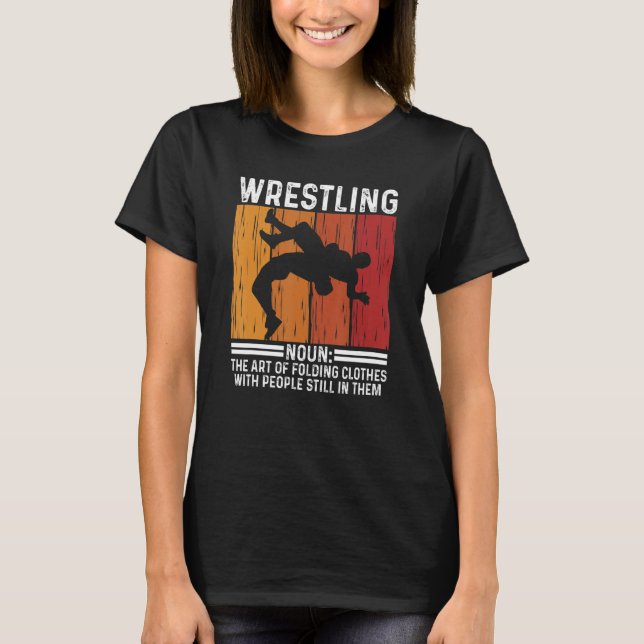 Ringkampf Substantiv Ringkämpfer Definition Falten T-Shirt (Vorderseite)
