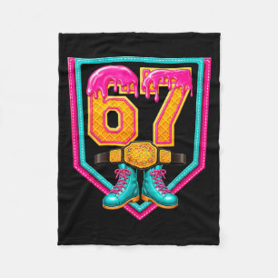 Ringkampfdrip Nummer 67 Ringkampfspieler Fleecedecke