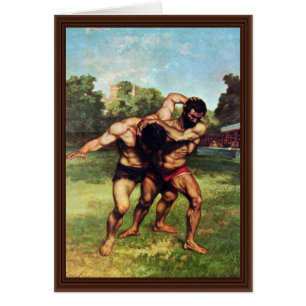 Ringkämpfer durch Courbet Gustave