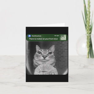 Ringkatze mit Bewegungs-Meme Karte