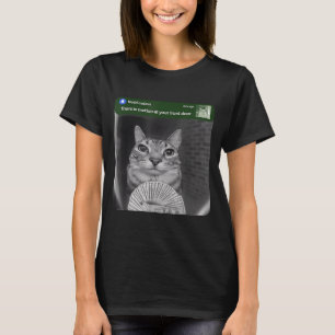 Ringkatze Mit Bewegungs-Meme T-Shirt