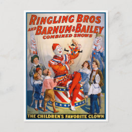 Ringling Bros und Barnum & Bailey Circus Poster Postkarte