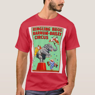 Ringling Bros und Barnum Bailey Circus Vintag Pos T-Shirt