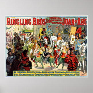 Ringling Bros. Ungeheuer 1200-Zeichen-Spektakel Poster