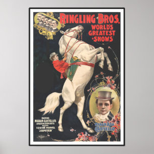 Ringling Bros ZIRKUS-PLAKAT 1899 Poster