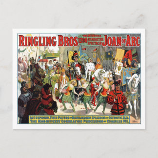 Ringling Brothers Circus Joan of Arc Spektakulär Postkarte