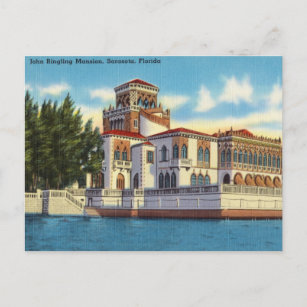 Ringling Mansion, Sarasota, Florida Postkarte
