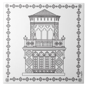 RinglingMuseum Ca'd'Zan Turm Fliese