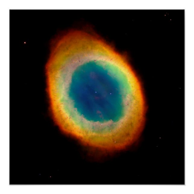 Ringnebel M57 oder NGC 6720 Poster (Vorderseite)