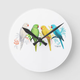 Ringneck Runde Wanduhr