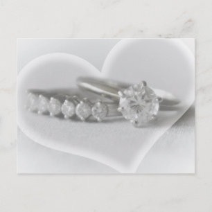Rings mit Herz Postkarte