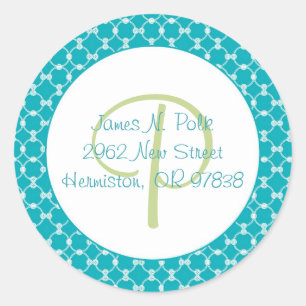 Rings-Rücksendeadresse-Etikett Runder Aufkleber