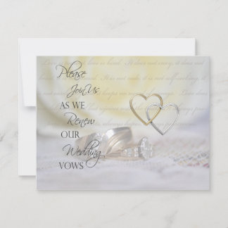 Rings Vow Renewal Einladung