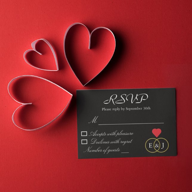Rings Wedding RSVP Card (Von Creator hochgeladen)