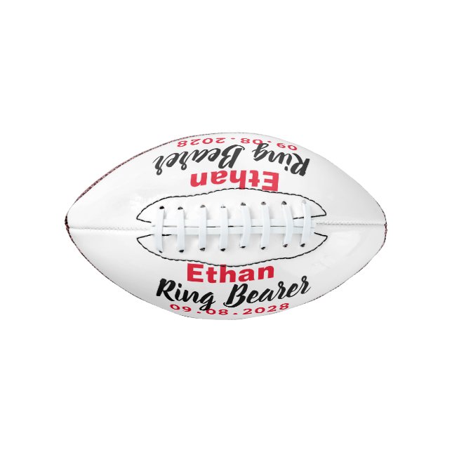 Ringträger Antrag Geschenk Mini Fußball Football (Vorderseite)