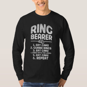 Ringträger essen Cake Guard Rings Dance Wedding Pa T-Shirt