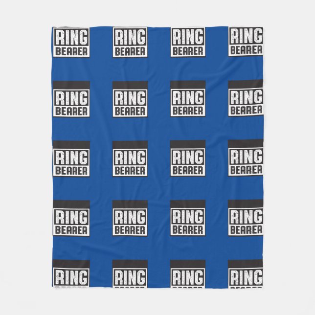Ringträger Fleece Blanket Blu und Blk Collection (Vorderseite)