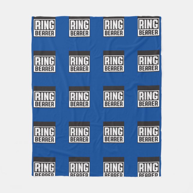 Ringträger Fleece Blanket Blu und Blk Collection (Vorderseite)