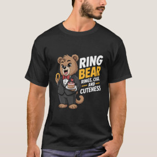 Ringträger Lustige Hochzeitsfeier Bär Ring Typ Rin T-Shirt