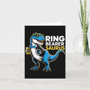 Ringträger T-Rex Dino Lustige Hochzeitsfeier Ring Karte