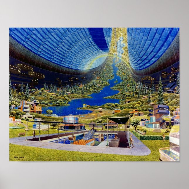 Ringworld-Weltraum Poster (Vorne)